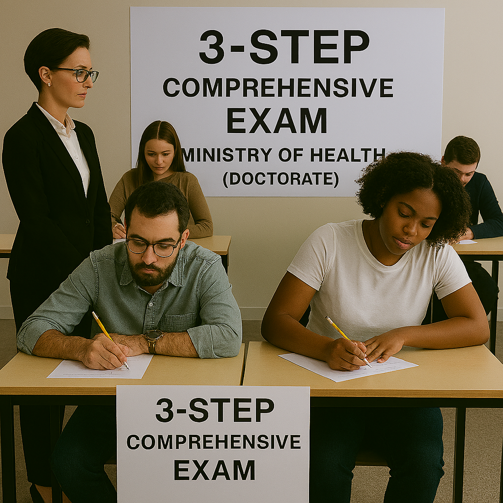 آزمون 3 مرحله‌ای جامع وزارت بهداشت (دکتری)